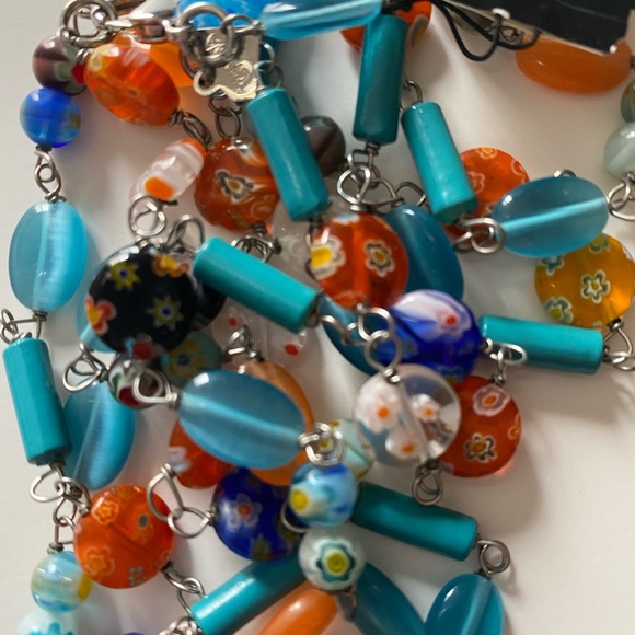 Cookie Lee Necklace Hand Blown Art Glass - Picture 2 of 9